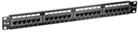 Equip - Rack szekrnyek - Equip 235324 24-Port Cat.5e UTP Patch Panel, fekete