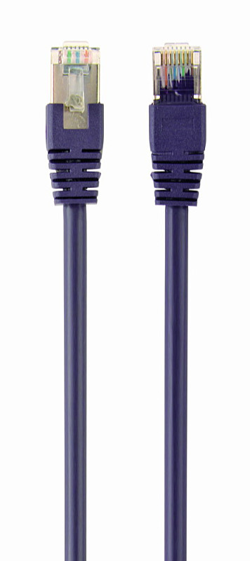 Gembird - Kbel,Dug,Aljzat - GEMBIRD PP6-0.25M/V FTP Cat6 Patch cord, purple, 0.25 m