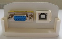 Egyb - Kbel,Dug,Aljzat - Multimedia szett falidoboz VGA s USB B aljzat
