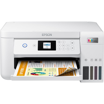 EPSON - Printer Tintasugaras MFP - Epson EcoTank L4266 Color A4 MFP WiFi C11CJ63414 White