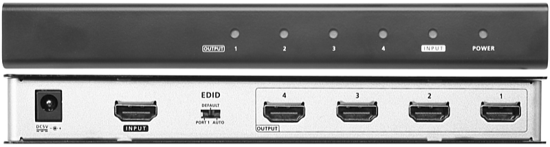 ATEN - Monitor eloszt KVM - ATEN VS184B-AT-G 4-Port HDMI kapcsol