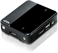 ATEN - Monitor eloszt KVM - Aten 2-Port USB DisplayPort/Audio KVM Switch (4K UHD Supported)