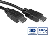 Roline - Kbel - Roline 1m HDMI - HDMI with Ethernet kbel, fekete