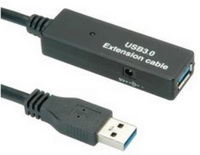 Roline - Kbel - Roline 15m USB3.0 A-A aktv hosszabit kbel, fekete