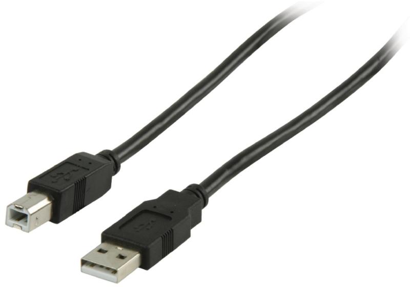 Nedis - Kbel - Nedis 50cm USB A - B M-M kbel, fekete CCGP60100BK05