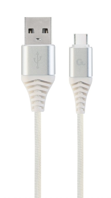 Gembird - Kbel - Gembird 2m USB2.0 Type-A (male) - USB type-C (male) kbel, ezst/fehr