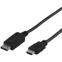 Nedis - Kbel - Nedis DisplayPort - HDMI kbel 2m CCGP37100BK20