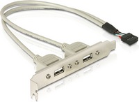 DeLOCK - Kbel Fordit Adapter - DeLOCK 2x USB 2.0 kivezet panel