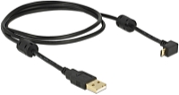 DeLOCK - Kbel - Delock 1m USB-A male - USB micro-B 90 fokos kbel, fekete