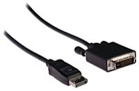 Nedis - Kbel - Nedis 1m Display Port Male - DVI-D 24+1p Male kbel, fekete CCGP37200BK10