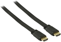 Nedis - Kbel - Nedis 10m HDMI M - HDMI M lapos kbel, fekete CVGP34100BK100