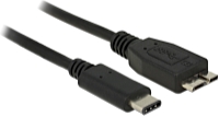 DeLOCK - Kbel - Delock 0,5m USB3.1 Type-C male - USB3.1 type Micro-B male kbel, fekete