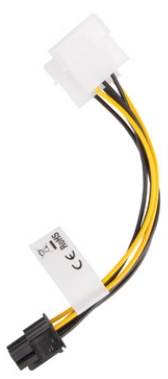Lanberg - Kbel - Lanberg 15cm tpkbel PCIE VGA-hoz 6pin