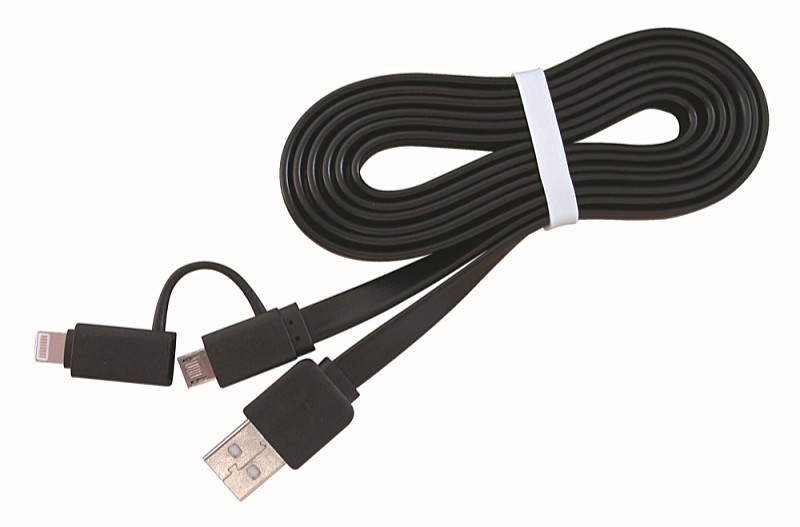 Gembird - Kbel - Gembird 1m USB - Lightning+Micro USB kbel, fekete