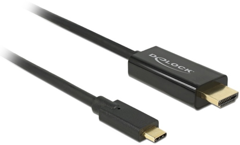 DeLOCK - Kbel - Delock USB Type-C male - HDMI male (DP Alt Mode) 4K 30Hz kbel, fekete