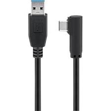 Goobay - Kbel - Goobay 1m USB3.1 A - USB3.1 C L alak kbel, fekete