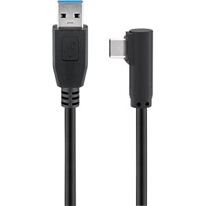 Goobay - Kbel - Goobay 2m USB3.1 A - USB3.0 L alak kbel, fekete