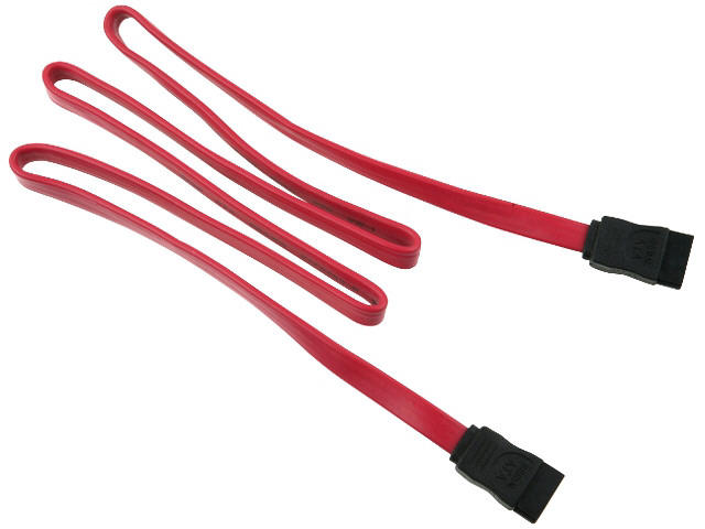 Wiretek - Kbel - Wiretek 1m SATA - SATA kbel, piros