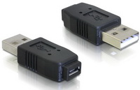 DeLOCK - Kbel Fordit Adapter - Delock USB Micro A+B Female - USB A Male talakt
