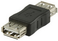Valueline - Kbel Fordit Adapter - Nedis CCGP60900BK USB A mama - USB A Mama fordt