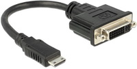 DeLOCK - Kbel Fordit Adapter - Delock HDMI C-Male - DVI 24+5 plus Female fordt, fekete