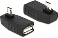 DeLOCK - Kbel Fordit Adapter - Delock USB Micro B - USB2.0-A 270fok OTG fordt, fekete