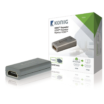 Knig - Kbel Fordit Adapter - Knig KNVRP3400 HDMI Repeater 20m-ig
