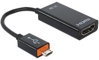 DeLOCK - Kbel Fordit Adapter - Delock Slimport/MyDP - HDMI+ USB Micro-B adapter