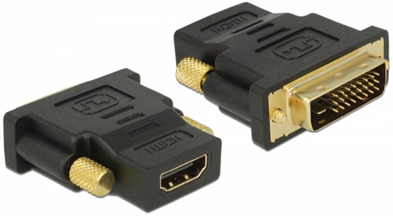 DeLOCK - Kbel Fordit Adapter - Delock DVI 24+1 pin male - HDMI female fordt