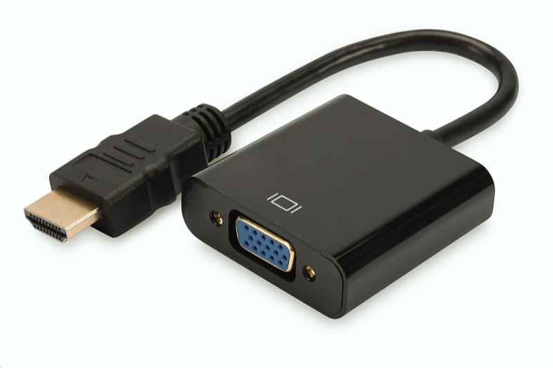 Digitus - Kbel Fordit Adapter - Digitus HDMI-VGA+audio 3,5mm Jack fordt