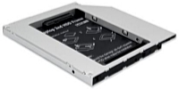 Digitus - Keret FDD, HDD beptsre - Digitus Slim SATA 5.25 -1 x 2.5' SATA to SATA 9,5mm bept keret, fekete