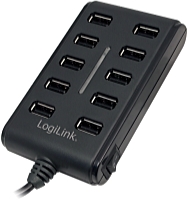 Logilink - USB Adapter Irda BT RS232 - Logilink USB HUB 10 Port 2.0 + 5V/3.5A kls tp, fekete