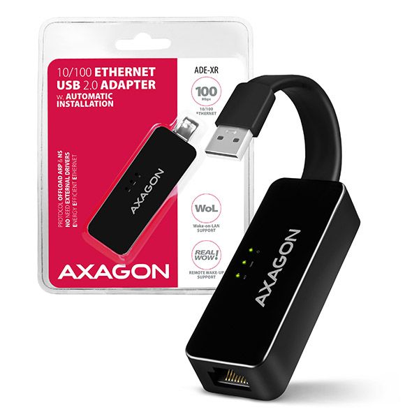 Axagon - USB Adapter Irda BT RS232 - AXAGON ADE-XR 10/100 Ethernet USB2.0 Adapter