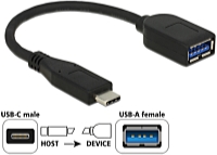 DeLOCK - Kbel Fordit Adapter - Delock 10cm USB3.1 Type-C Gen2 male - USB3.1 Gen2 A female fordt