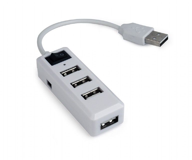 Gembird - USB Adapter Irda BT RS232 - USB HUB 4 Port Gembird UHB-U2P4-21 (Kapcsols) White