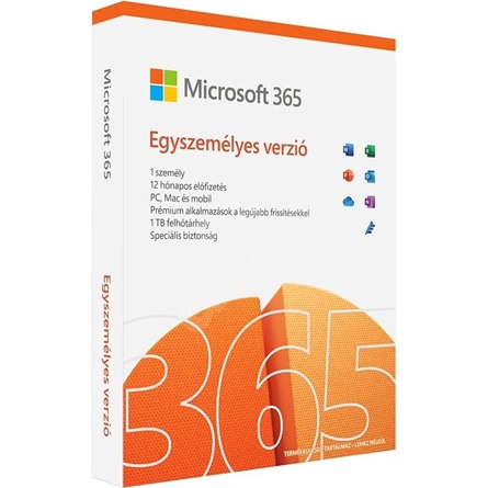 Microsoft - Microsoft - MS Office365 Home Personal HUN 1u 1v Subscr. BOX QQ2-01426