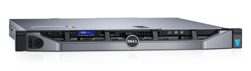 Dell - Szerverek Srv s alkatrszek - Dell PowerEdge R230 E3-1220v6 3,0Ghz 8GB 1x2TB S130 rack szerver