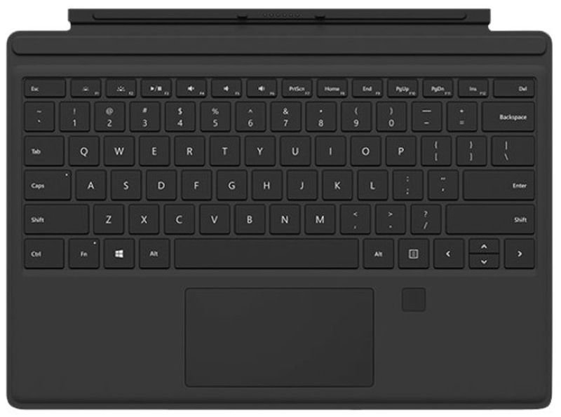 Microsoft - Tablet-ek - Microsoft Surface Pro 4 Type Cover, fekete